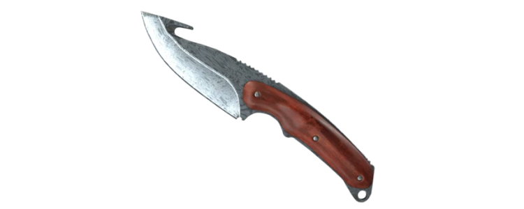 Нож с лезвием-крюком | Дамасская сталь (MW)