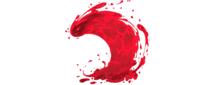 Наклейка | Рубиновая волна