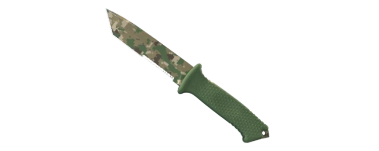 StatTrak Медвежий нож | Пиксельный камуфляж «Лес» (FT)