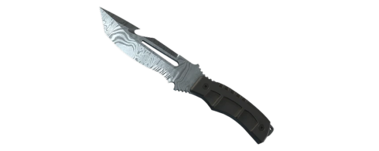 Нож выживания | Дамасская сталь (WW)