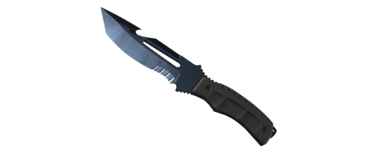 Нож выживания | Вороненая сталь (FT)