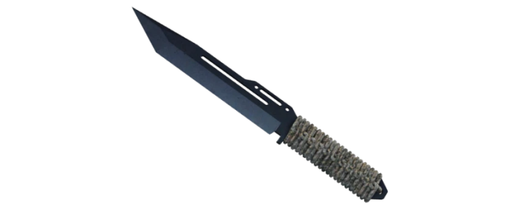 Паракорд-нож | Вороненая сталь (BS)