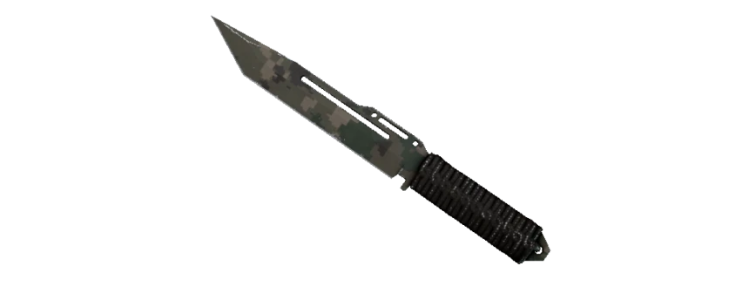 StatTrak Паракорд-нож | Пиксельный камуфляж «Лес» (FT)