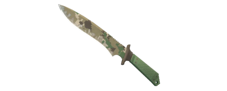 Классический нож | Пиксельный камуфляж «Лес» (FT)
