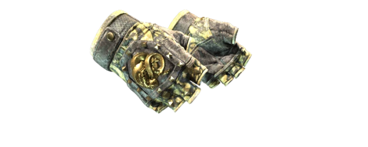 Перчатки «Сломанный клык» | Жёлтые полосы (BS)