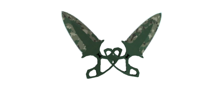 StatTrak Тычковые ножи | Пиксельный камуфляж «Лес» (FT)