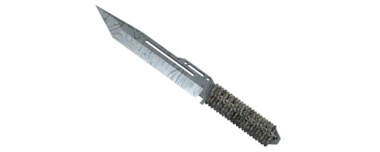 Паракорд-нож | Дамасская сталь (MW)