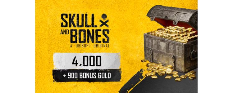 4900 золотых монет Skull and Bones