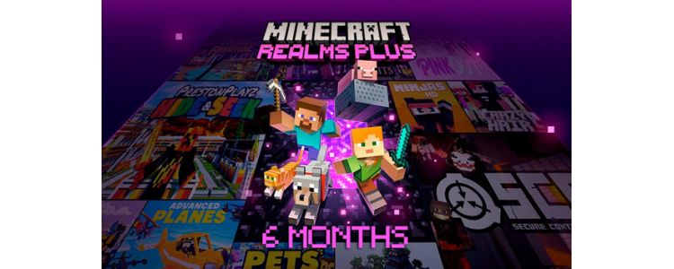 Minecraft Realms Plus - 6 month subscription 