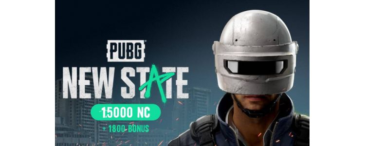 PUBG New State 15000 NC + 1800 Bonus