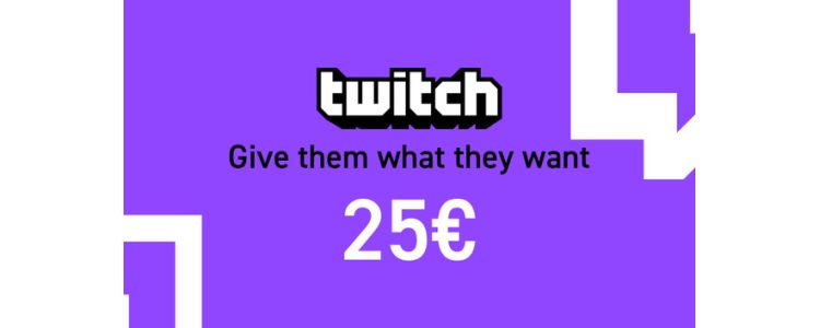 Twitch Gift Card 25€