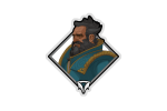 Gold Crownfall Sticker Kunkka
