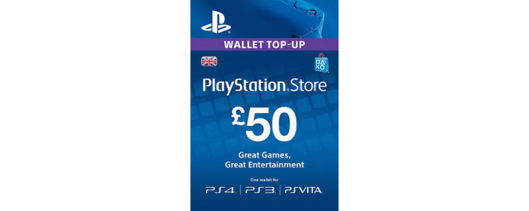 Playstation Network Card 50 £ GBP 